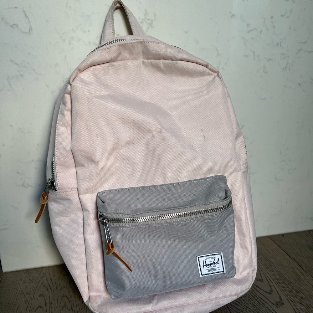 Herschel Supply Company Pink and Gray Backpack with Durable Design